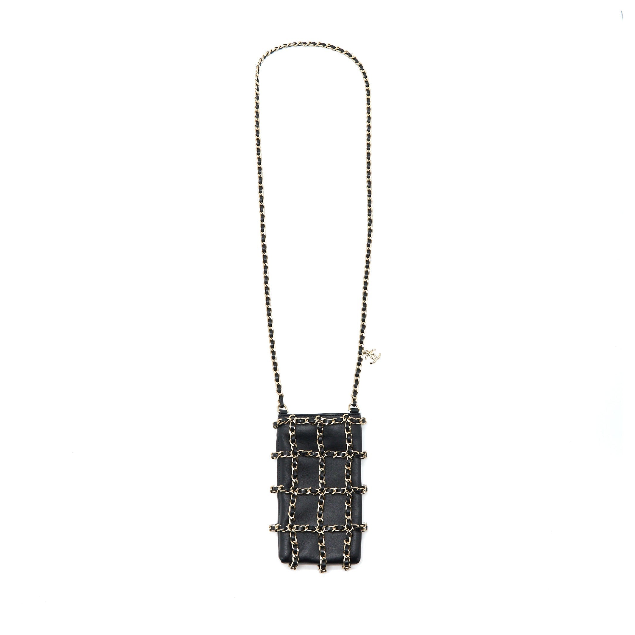 chanel-phone-pouch-with-chain-lambskin-black-lghw