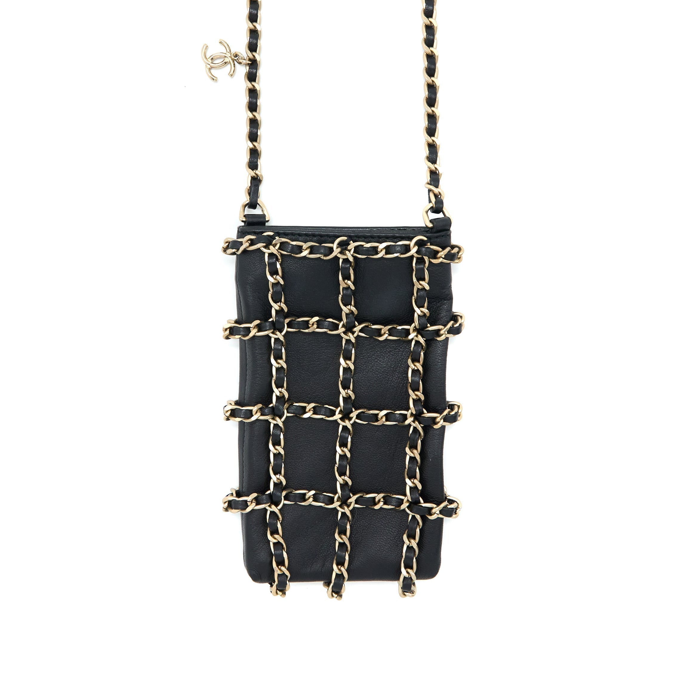 chanel-phone-pouch-with-chain-lambskin-black-lghw