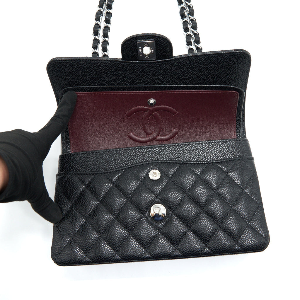 chanel-small-classic-double-flap-bag-caviar-black-shw-microchip
