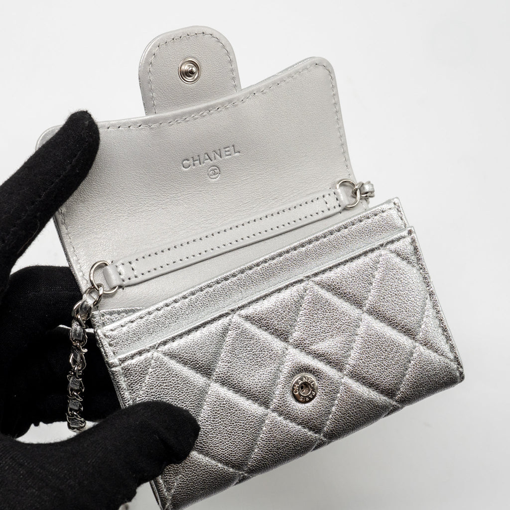 chanel-mini-flap-belt-bag-lambskin-silver-shw
