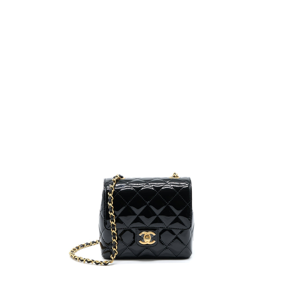 chanel-22k-square-flap-bag-patent-black-brushed-ghwmicrochip