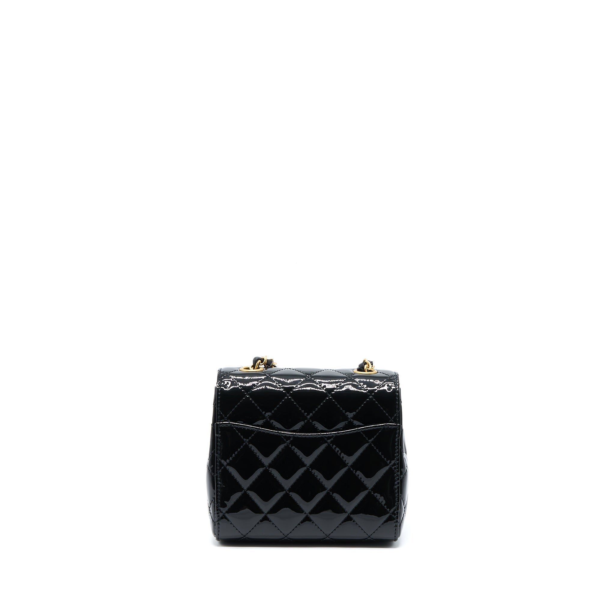 chanel-22k-square-flap-bag-patent-black-brushed-ghwmicrochip