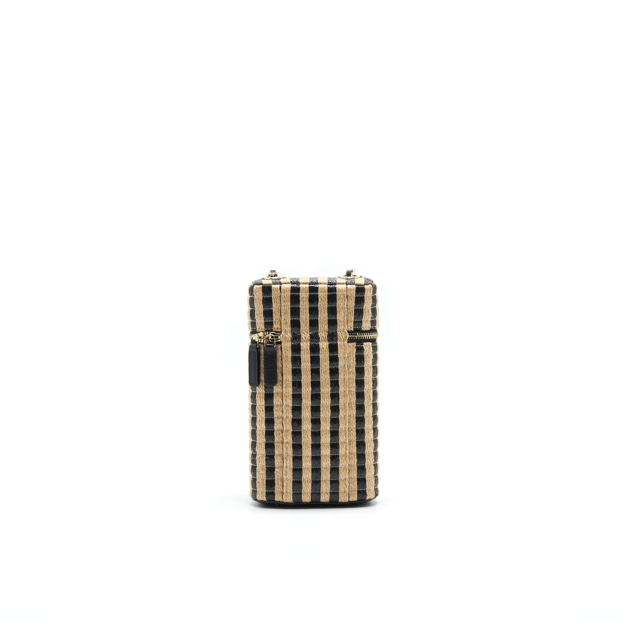 chanel-vanity-phone-holder-with-chain-black-beige-ghw