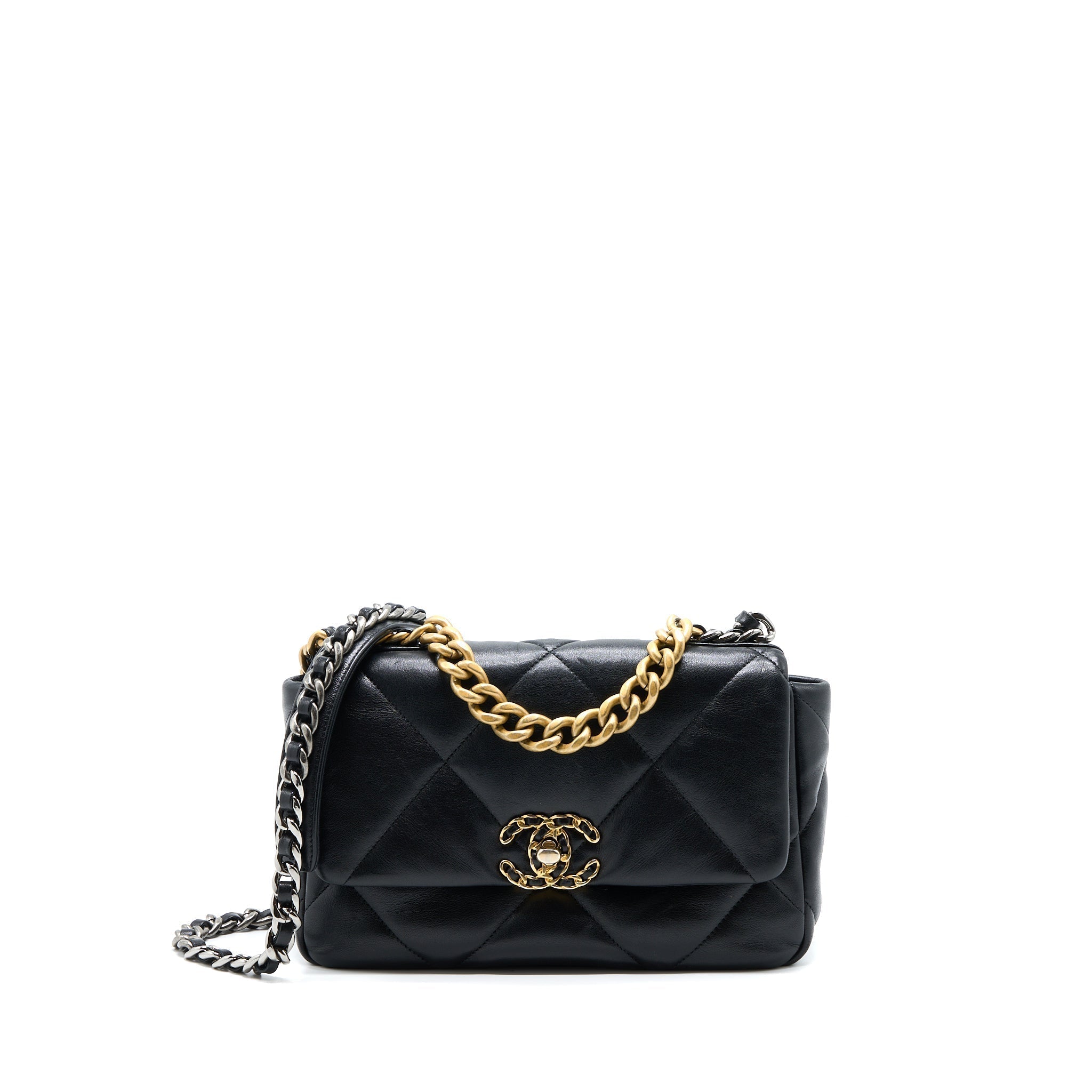 chanel-small-19-bag-lambskin-black-multicolour-hardware-1