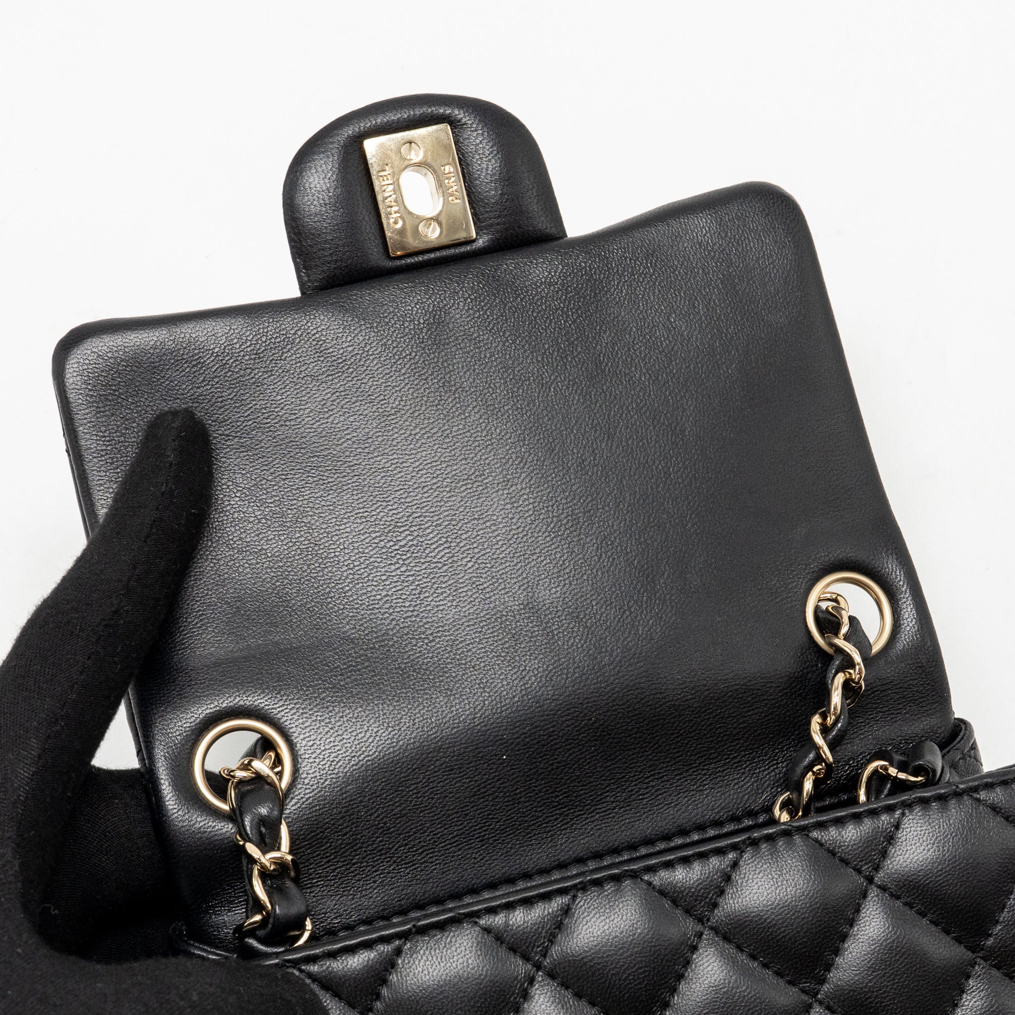 chanel-mini-square-flap-bag-lambskin-black-lghw-copy