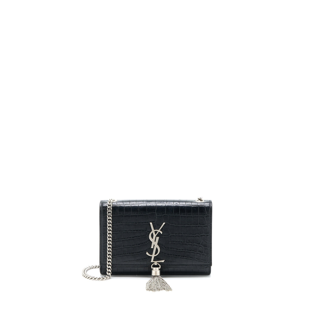saint-laurent-kate-tassel-croc-embossed-calfskin-black-shw