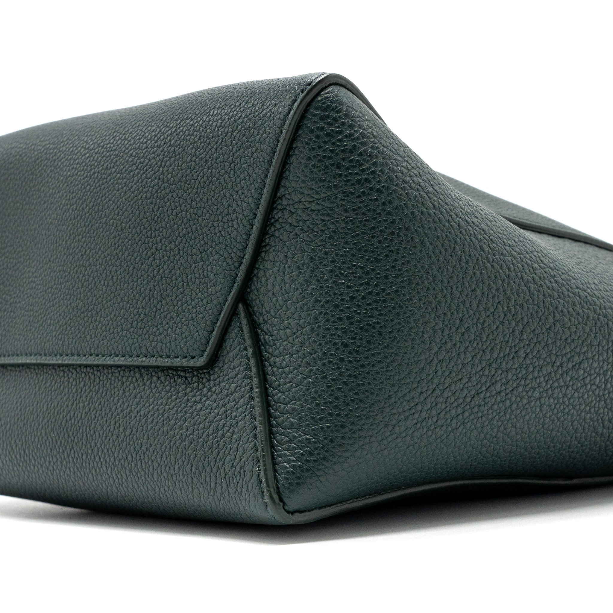 celine-small-sangle-bucket-bag-calfskin-dark-green-ghw
