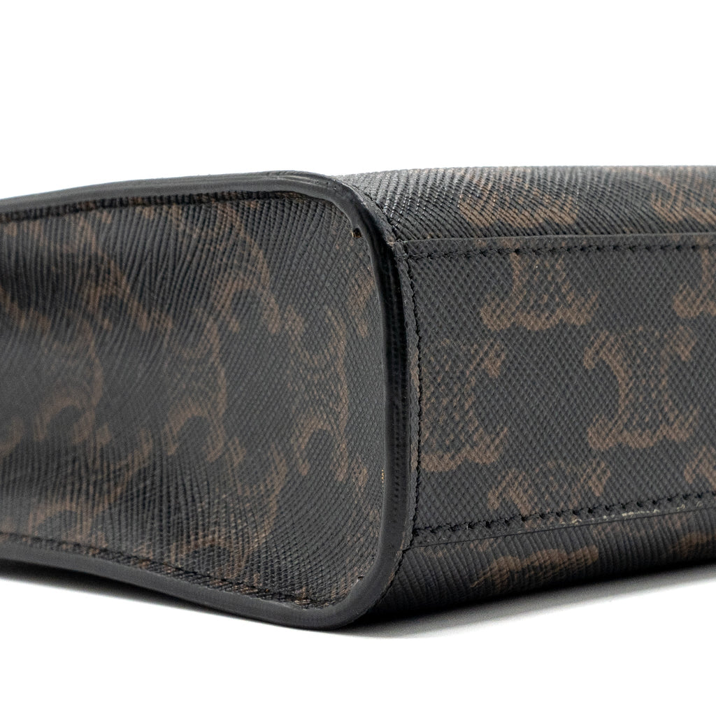 celine-mini-vertical-cabas-triomphe-canvas-brown-ghw-2