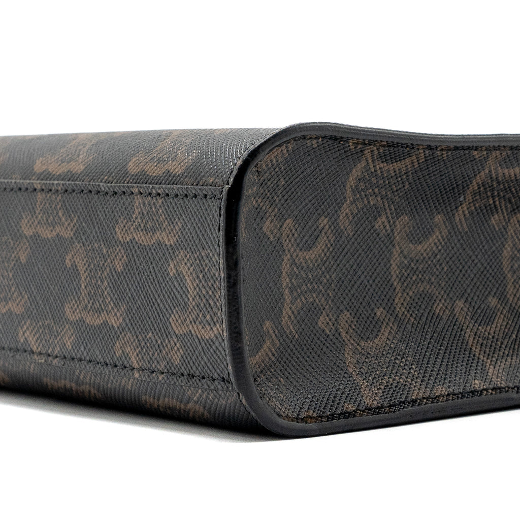 celine-mini-vertical-cabas-triomphe-canvas-brown-ghw-2