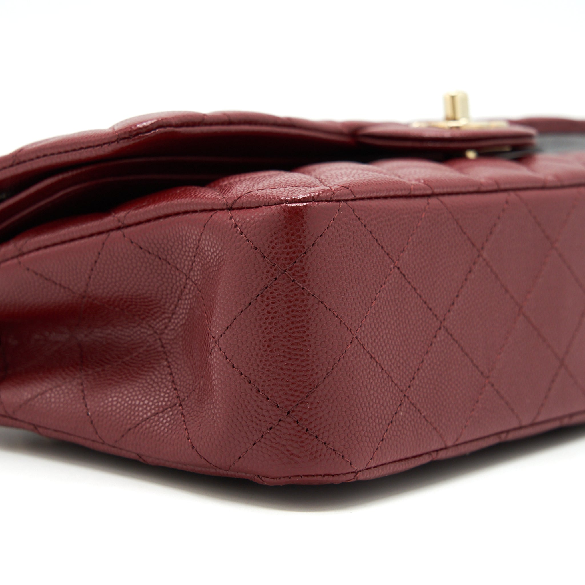 chanel-medium-classic-double-flap-bag-caviar-dark-red-lghw