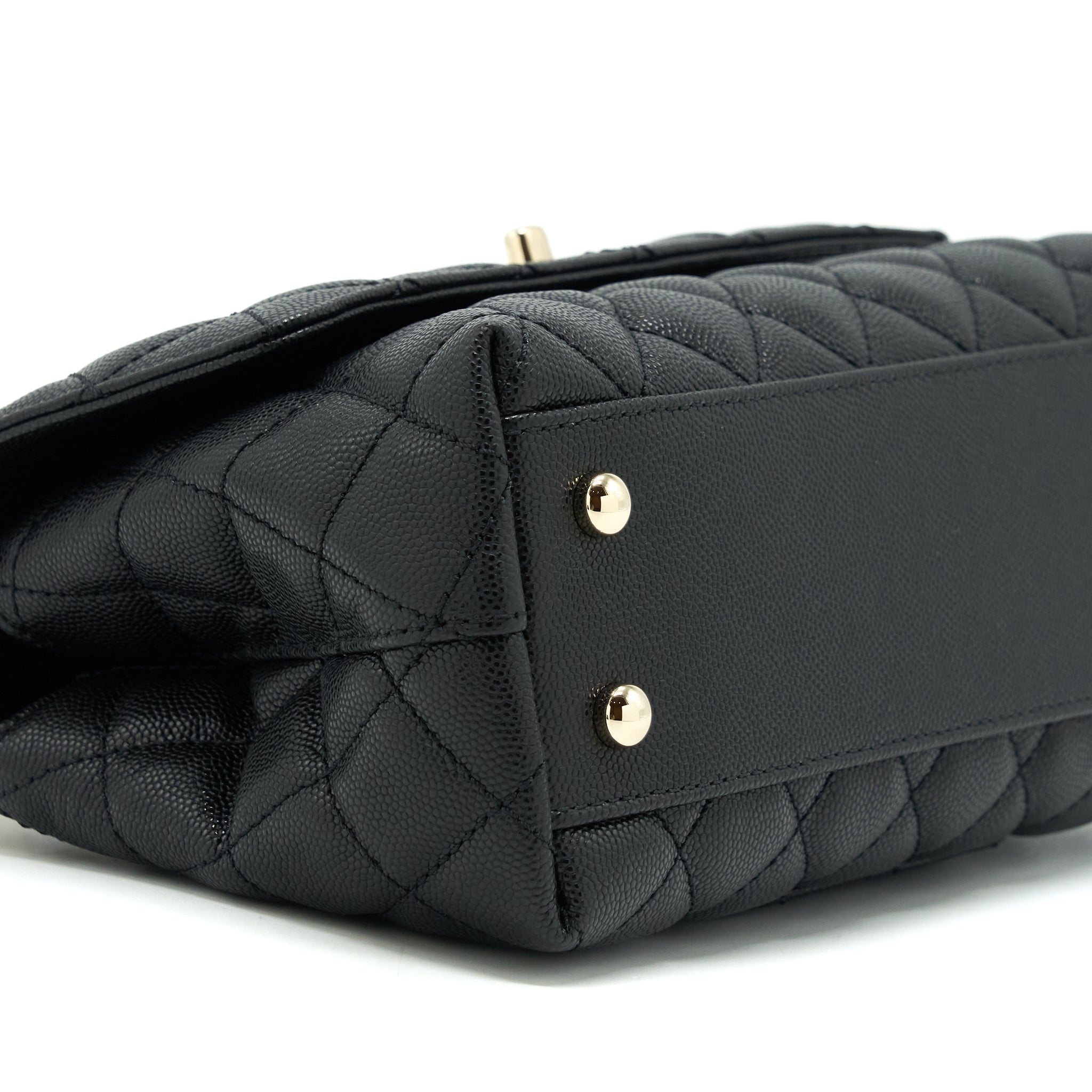 chanel-small-coco-handle-caviar-black-lghw-with-red-embossed-handle