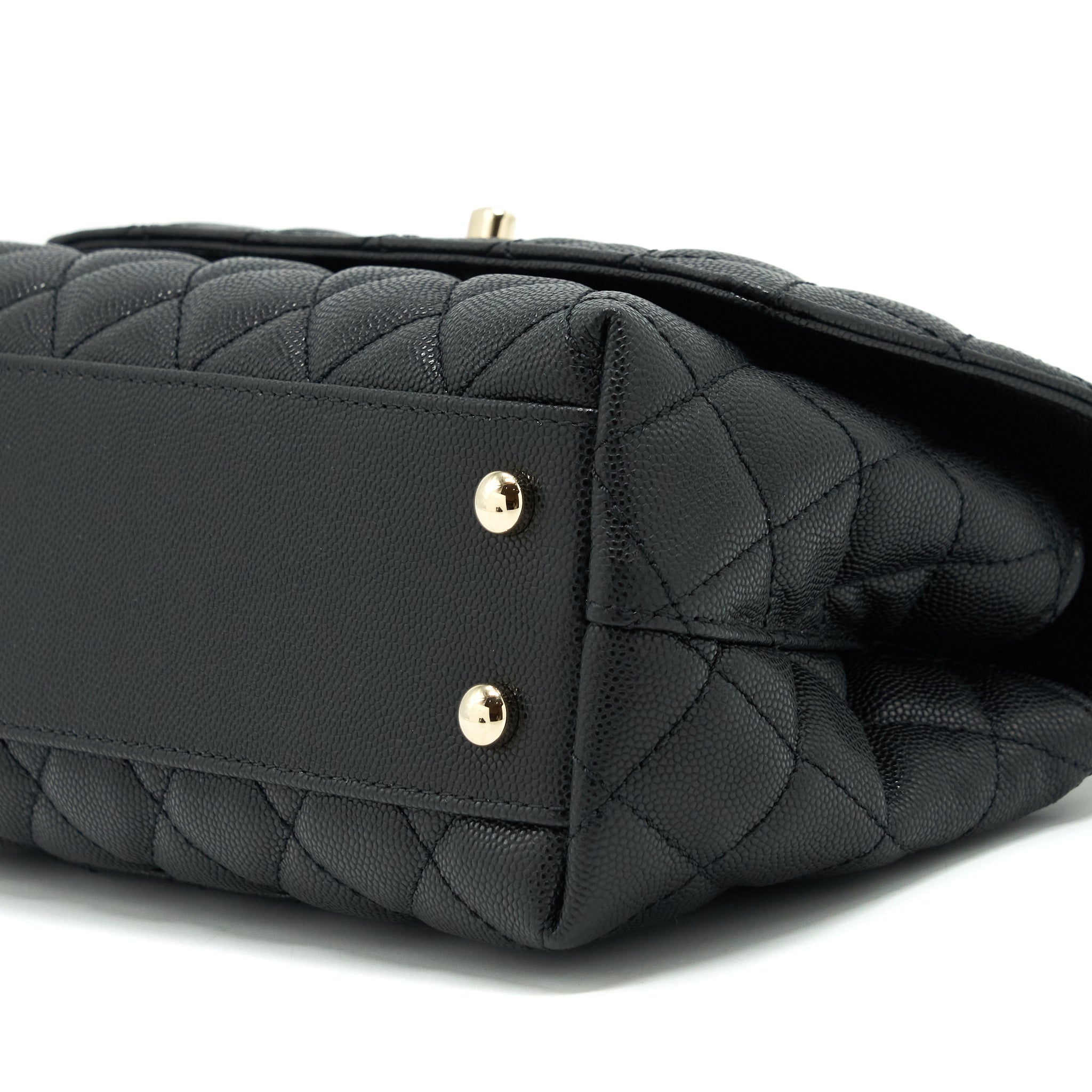 chanel-small-coco-handle-caviar-black-lghw-with-red-embossed-handle