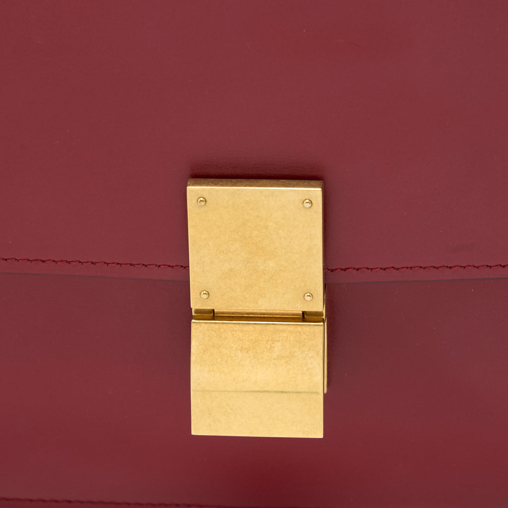 celine-medium-classic-box-calfskin-red-brushed-ghw-1