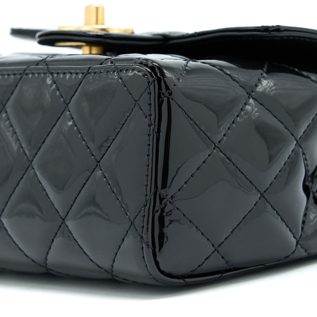 chanel-22k-square-flap-bag-patent-black-brushed-ghwmicrochip