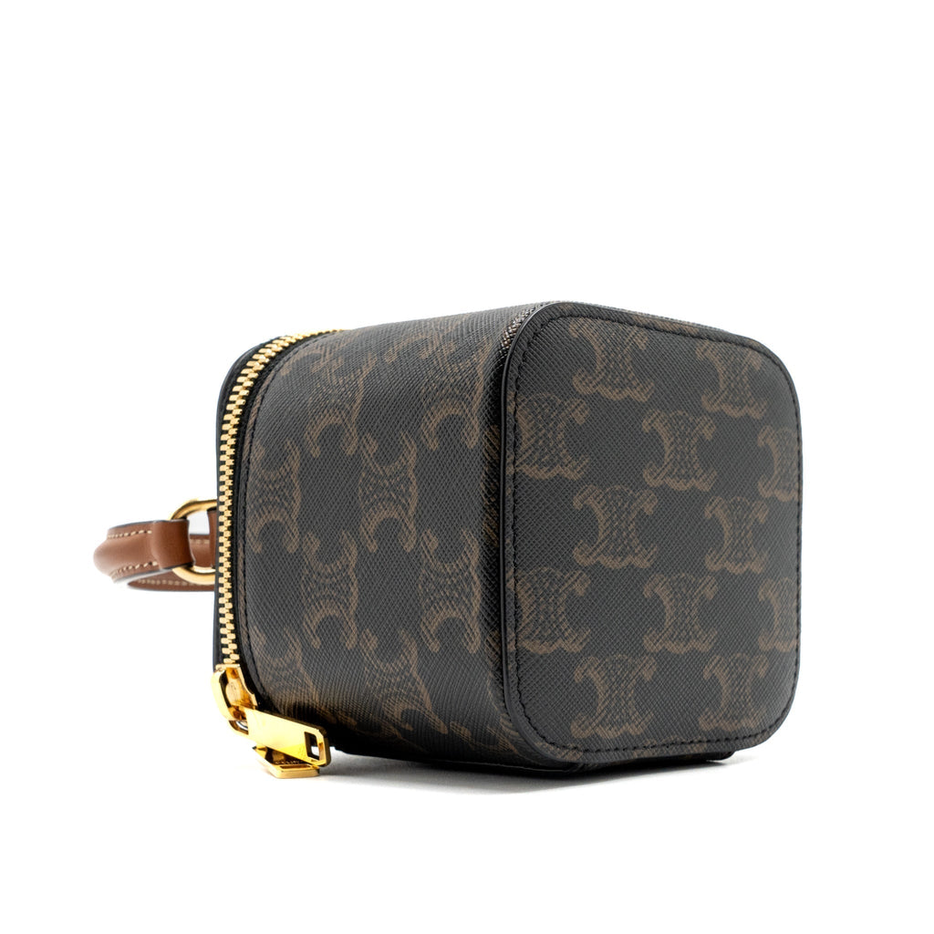 celine-mini-vanity-case-triomphe-canvas-calfskin-tan-ghw