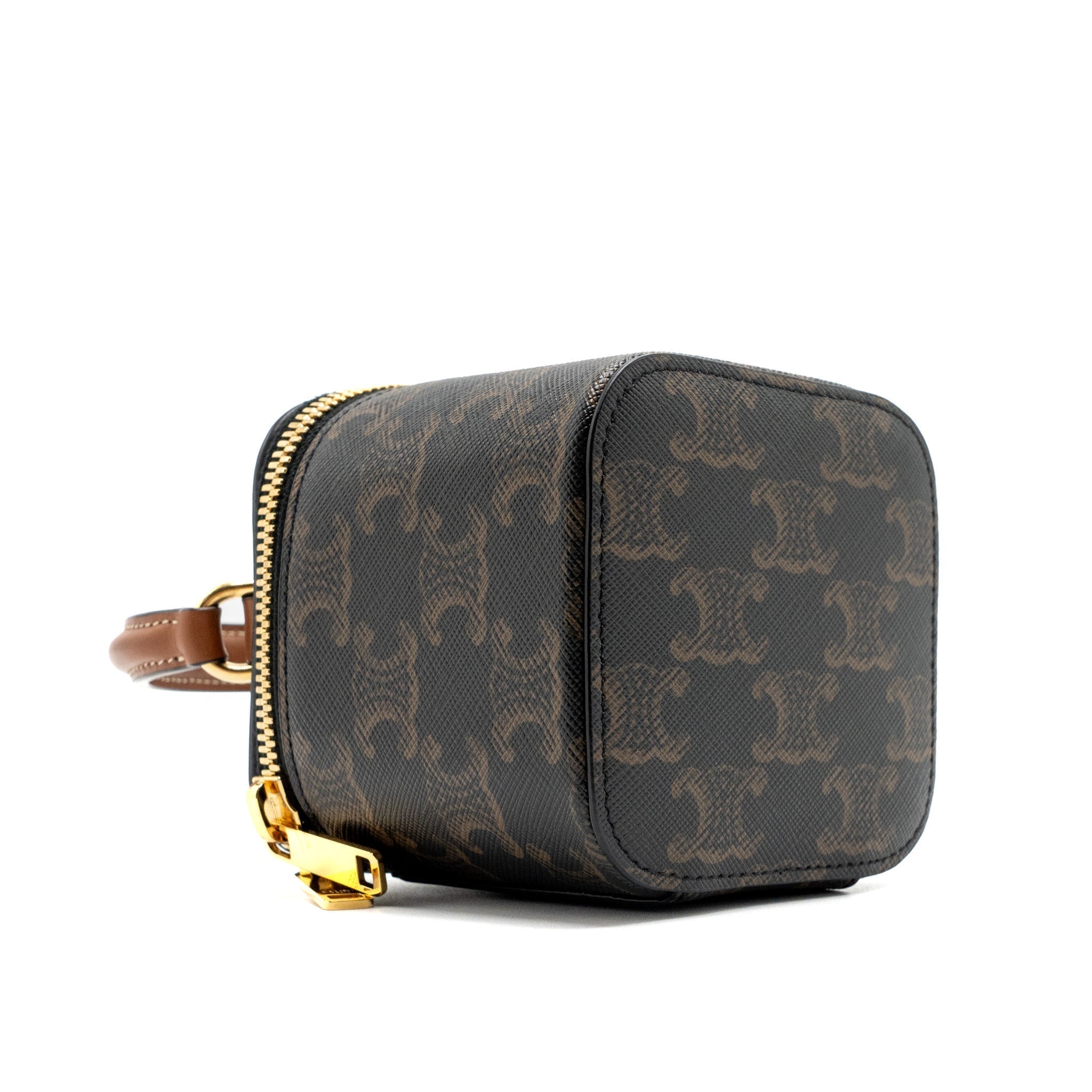 celine-mini-vanity-case-triomphe-canvas-calfskin-tan-ghw