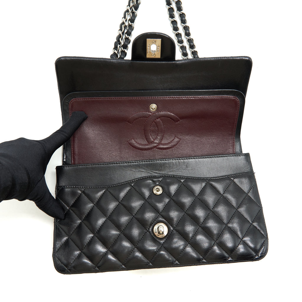 chanel-medium-classic-flap-bag-lambskin-black-shw