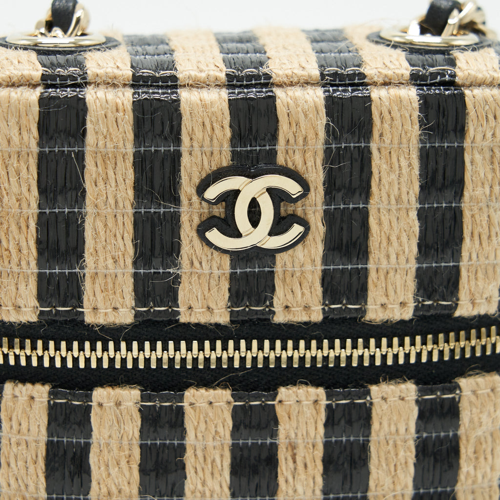 chanel-vanity-phone-holder-with-chain-black-beige-ghw