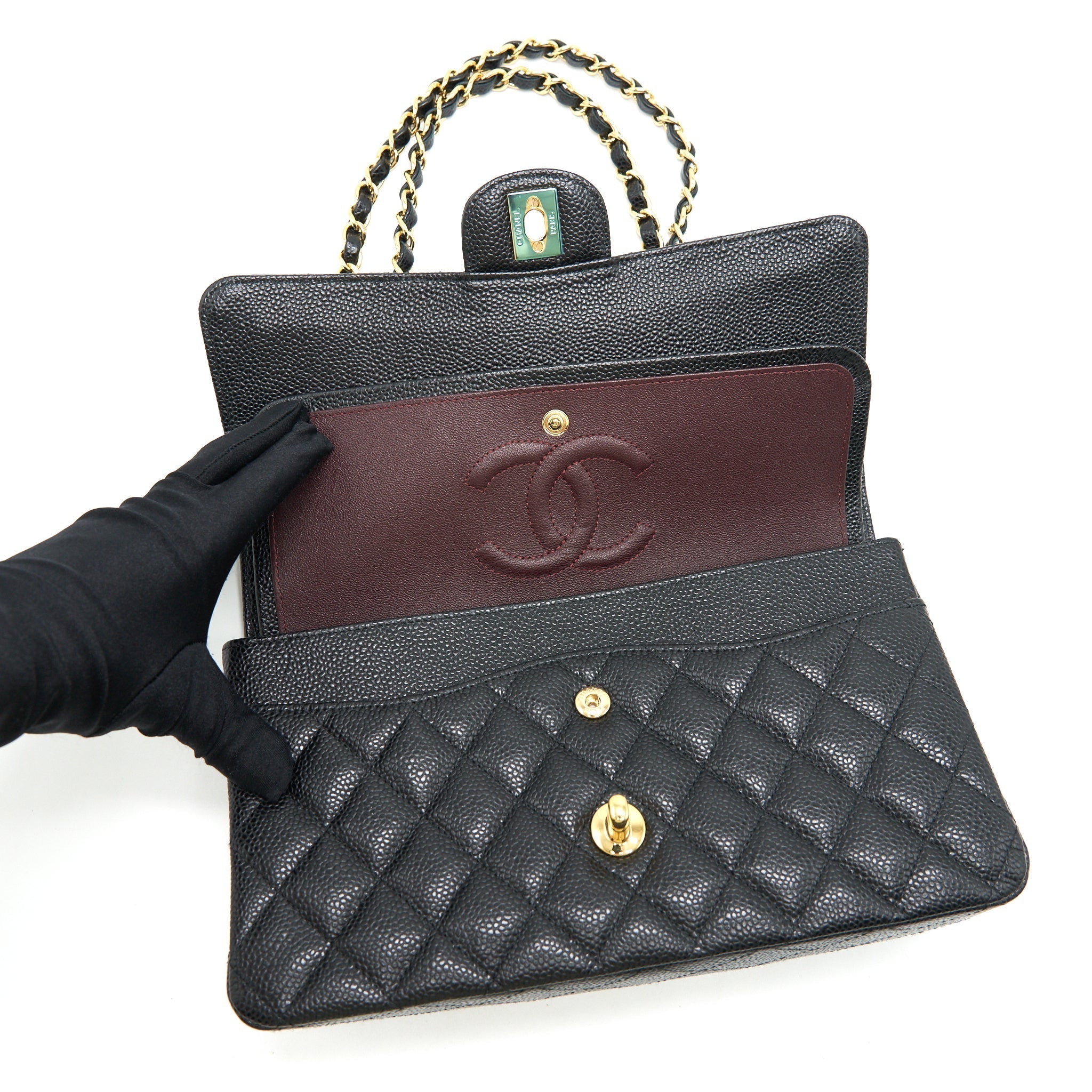 chanel-medium-classic-double-flap-bag-caviar-black-ghw
