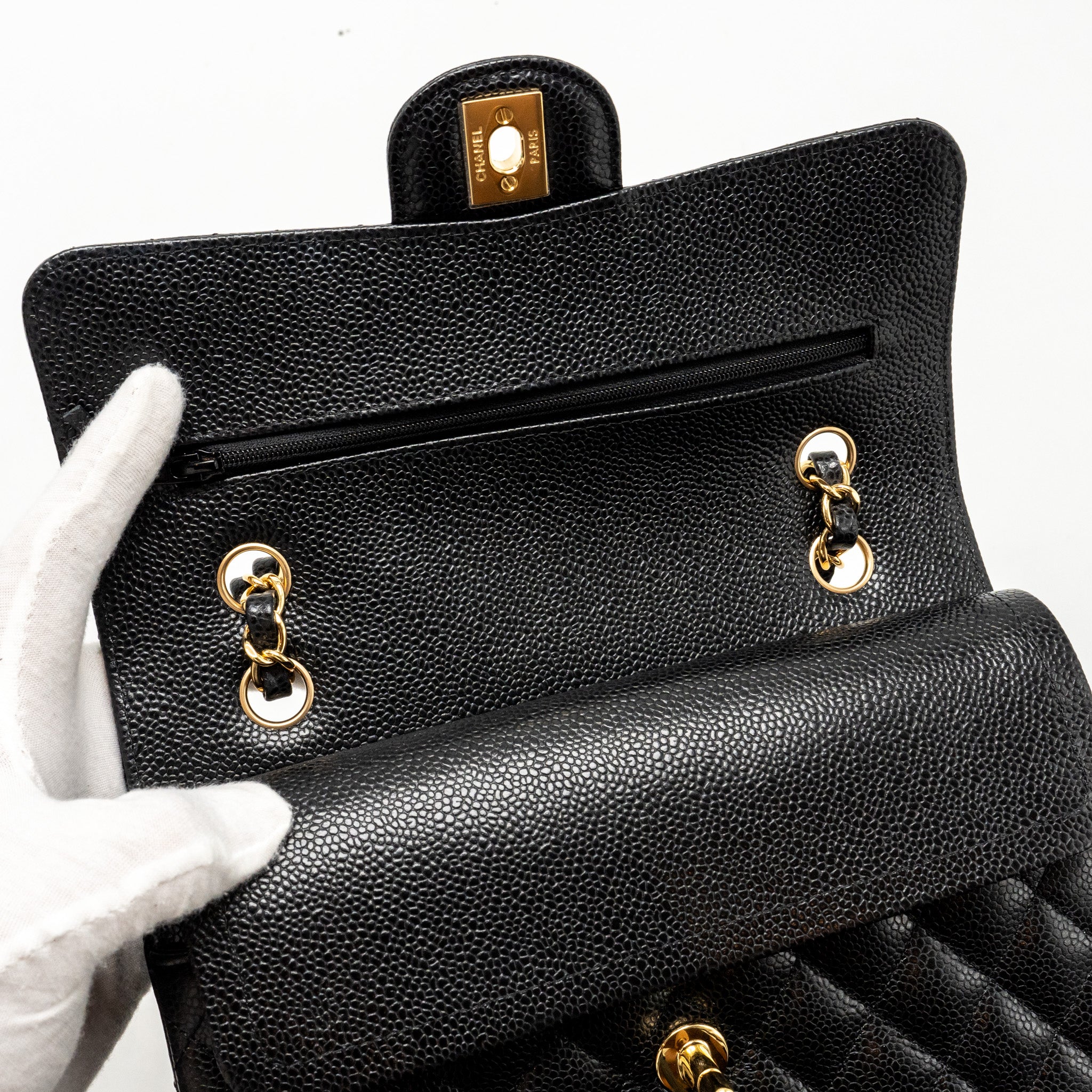 chanel-small-classic-double-flap-bag-caviar-black-ghw-microchip-11