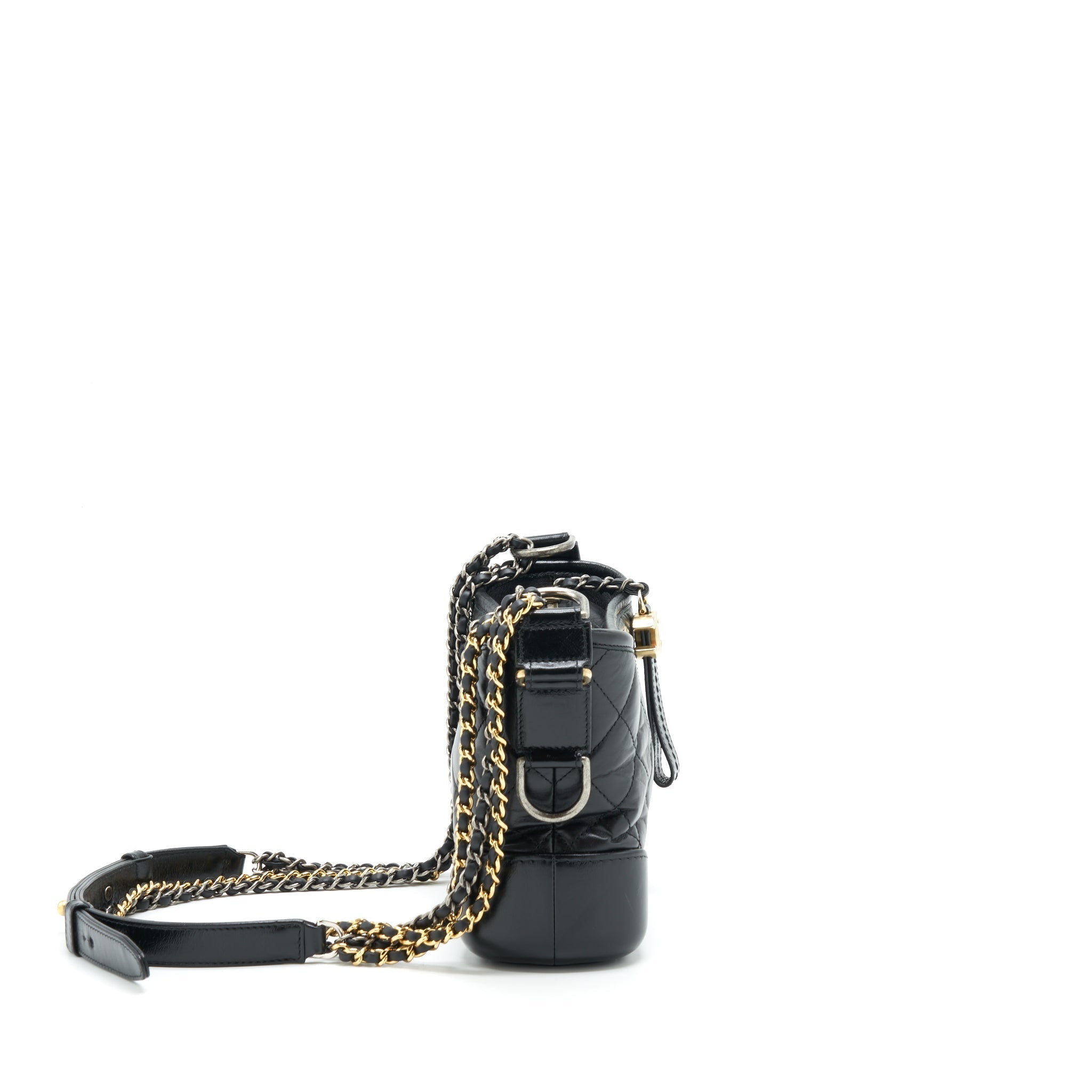 chanel-small-gabrielle-hobo-bag-calfskin-black-with-gold-and-silver-hardware
