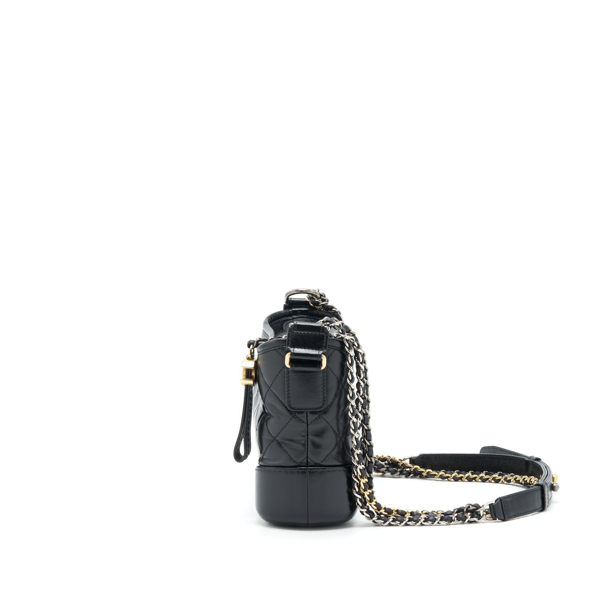 chanel-small-gabrielle-hobo-bag-calfskin-black-with-gold-and-silver-hardware
