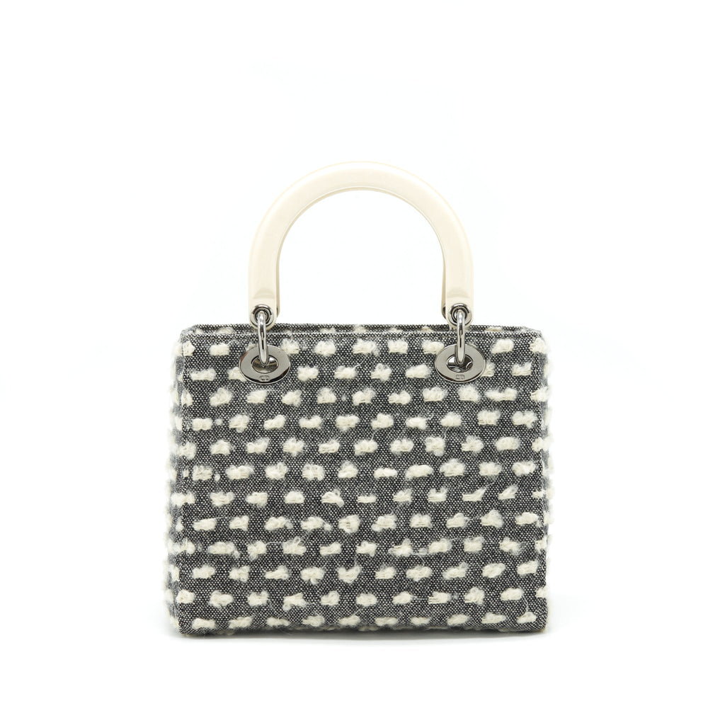 dior-vintage-medium-lady-dior-cotton-design-grey-white-shw