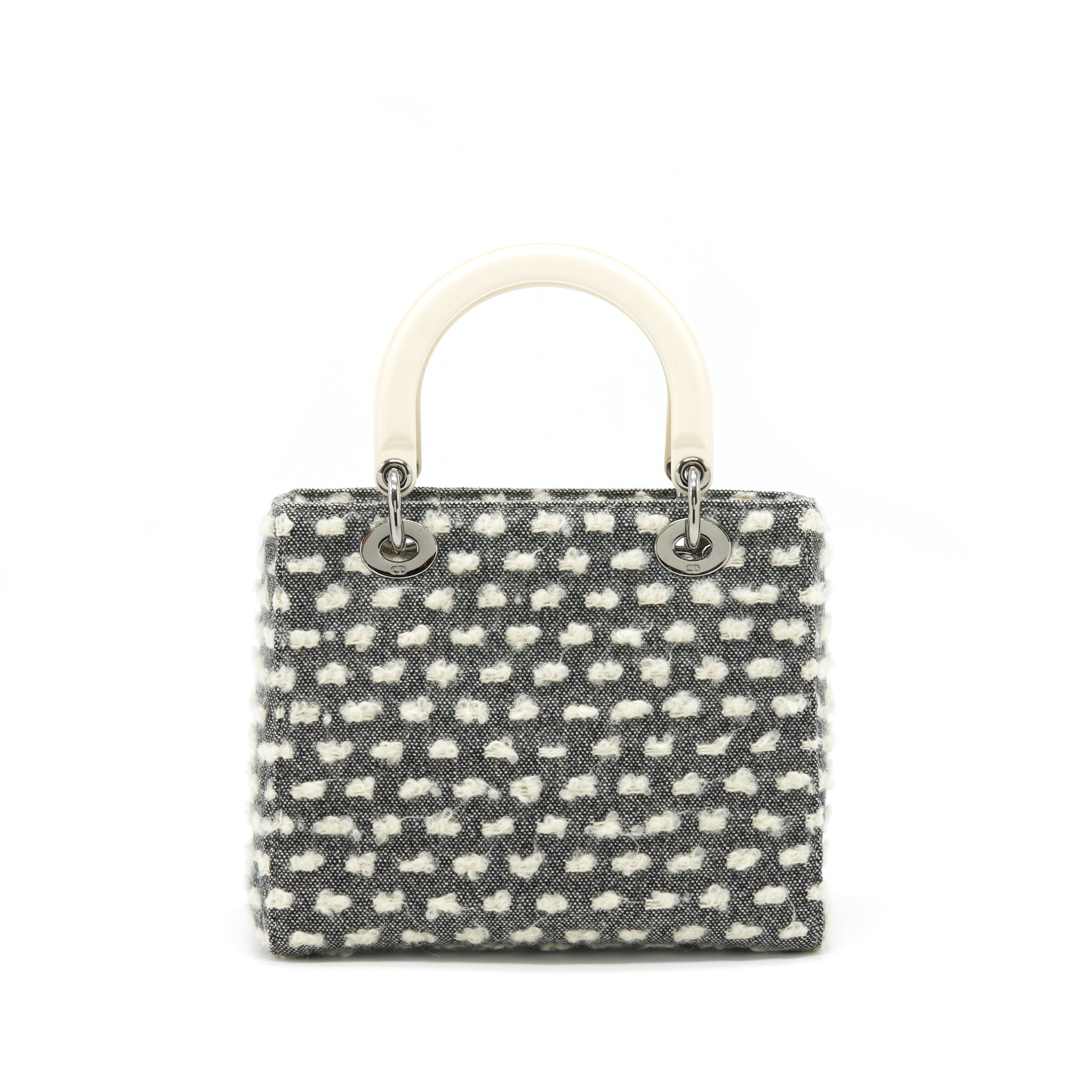 dior-vintage-medium-lady-dior-cotton-design-grey-white-shw