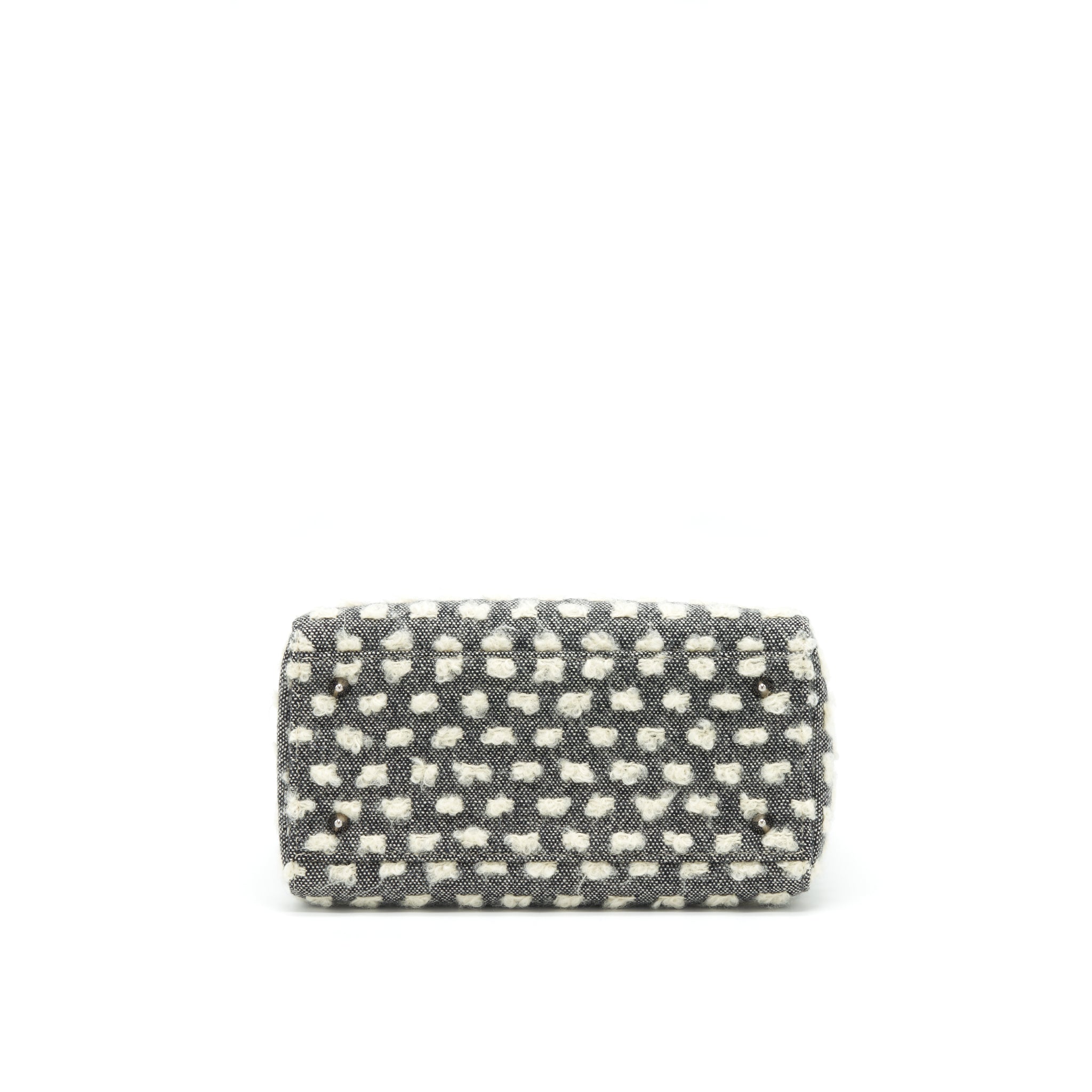 dior-vintage-medium-lady-dior-cotton-design-grey-white-shw