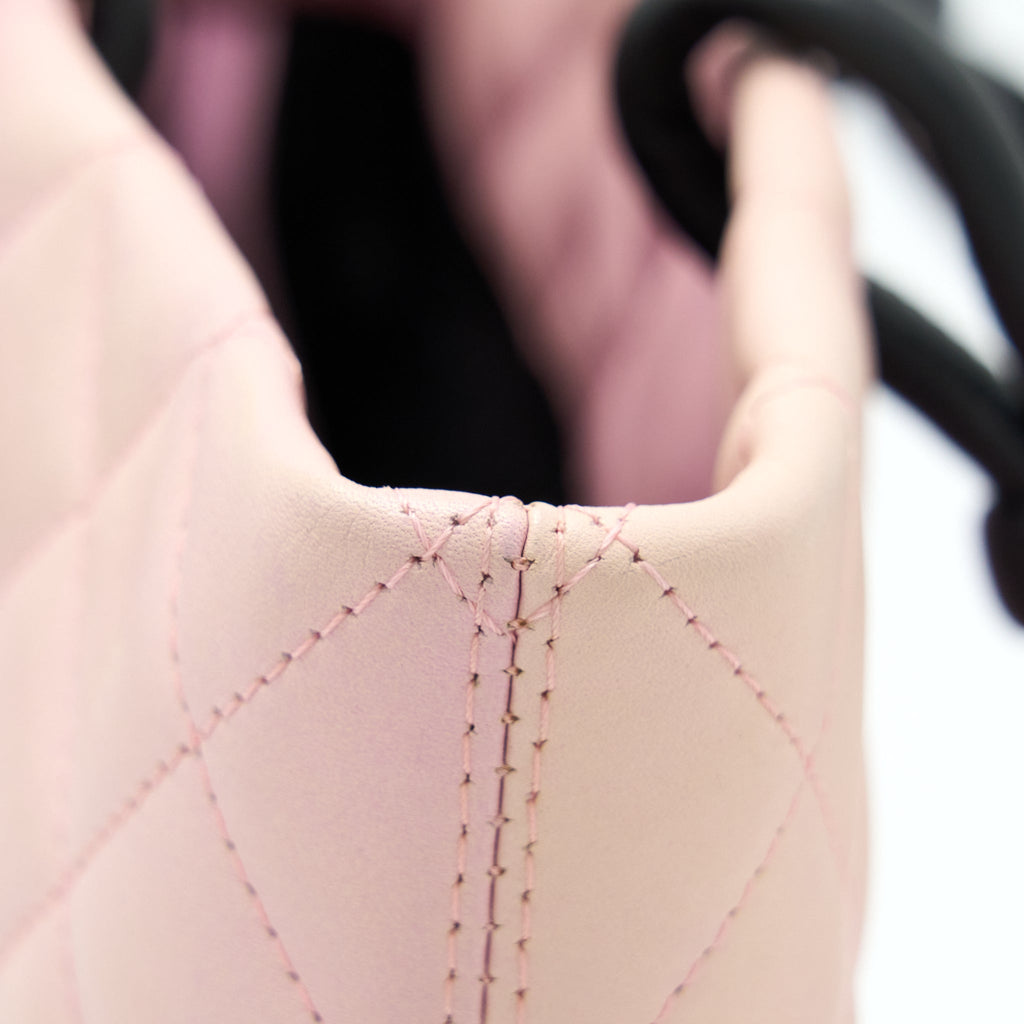 chanel-vintage-camnon-tote-pink-black-shw