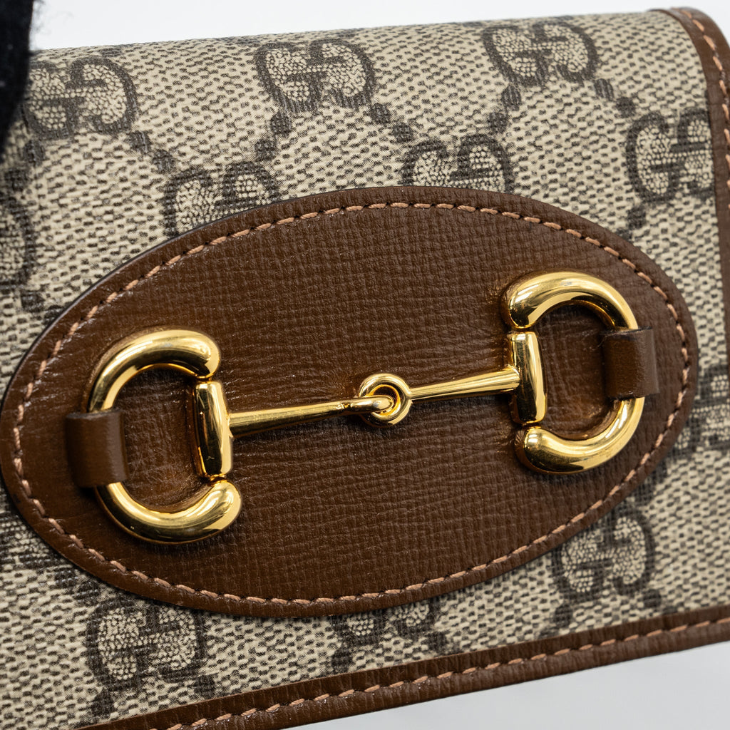 gucci-horsebit-1955-card-case-wallet-gg-supreme-canvas-calfskin-brown-ghw