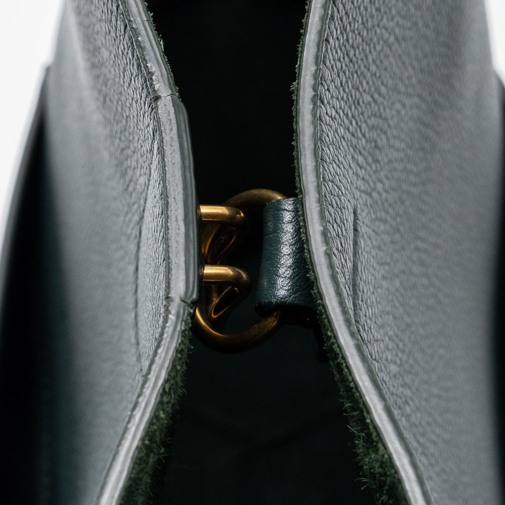 celine-sangle-bucket-bag-calfskin-dark-green-ghw-1