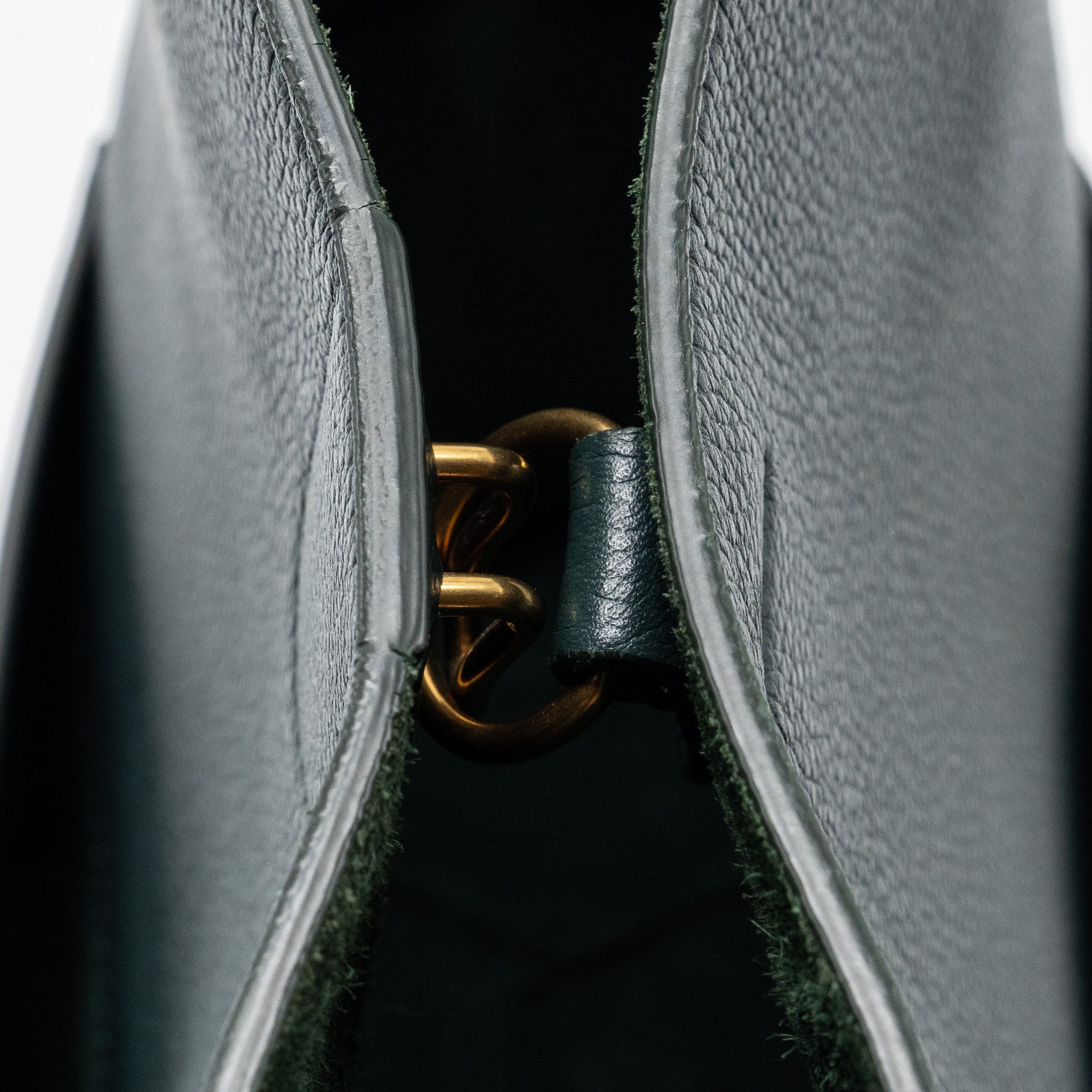 celine-sangle-bucket-bag-calfskin-dark-green-ghw-1