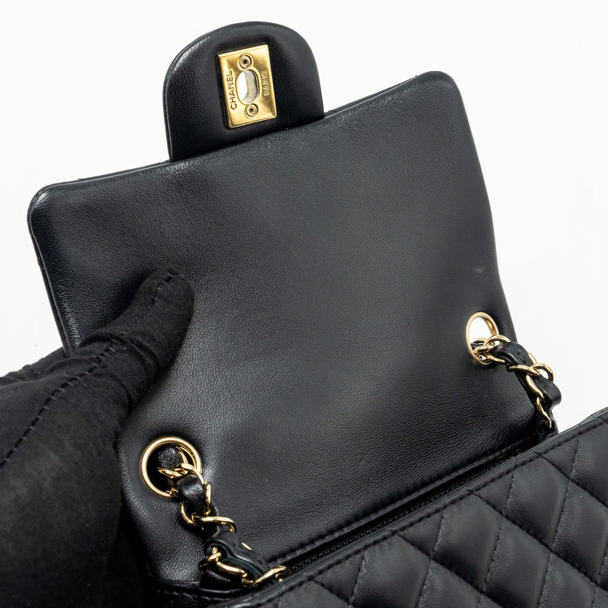 chanel-mini-square-flap-bag-lambskin-black-lghw-microchip-9
