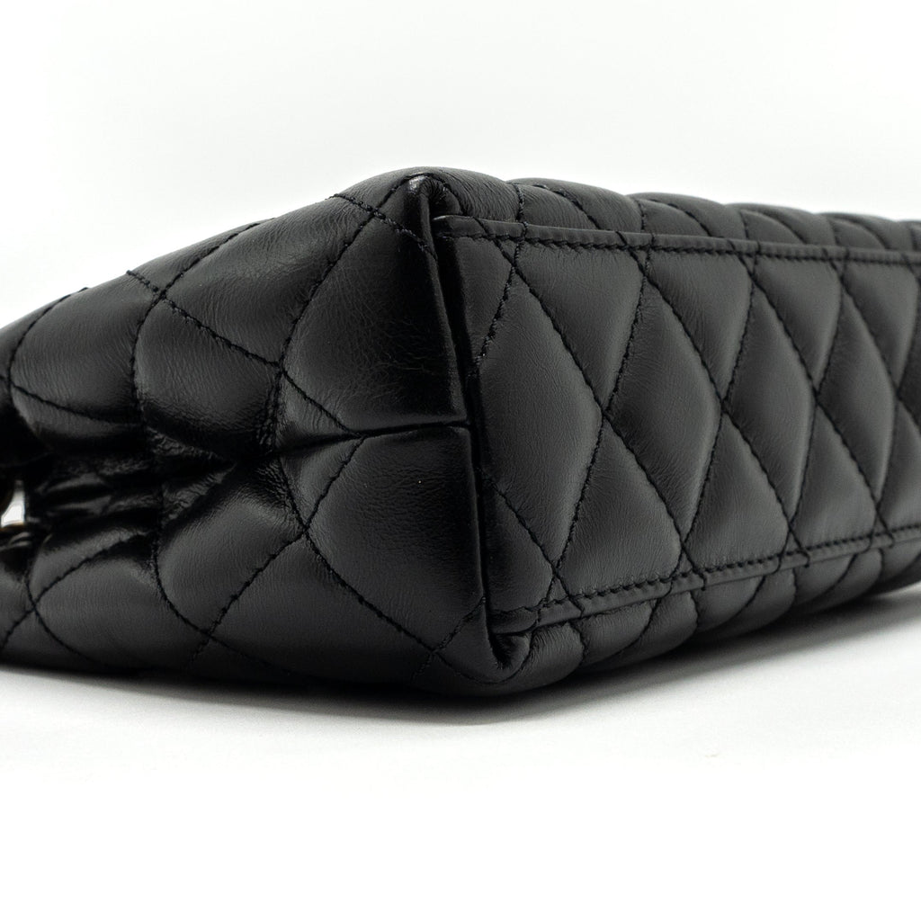 chanel-23k-mini-shopping-bag-calfskin-black-brushed-ghwmicrochip