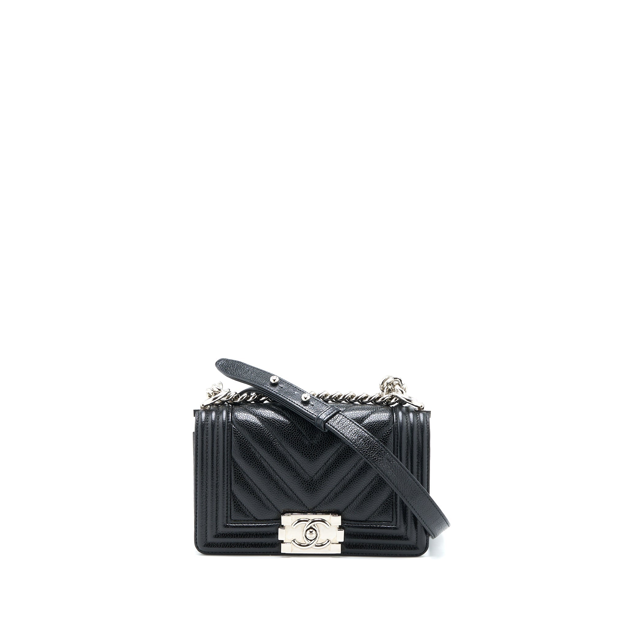 chanel-small-chevron-boy-bag-shiny-grained-calfskin-black-shw