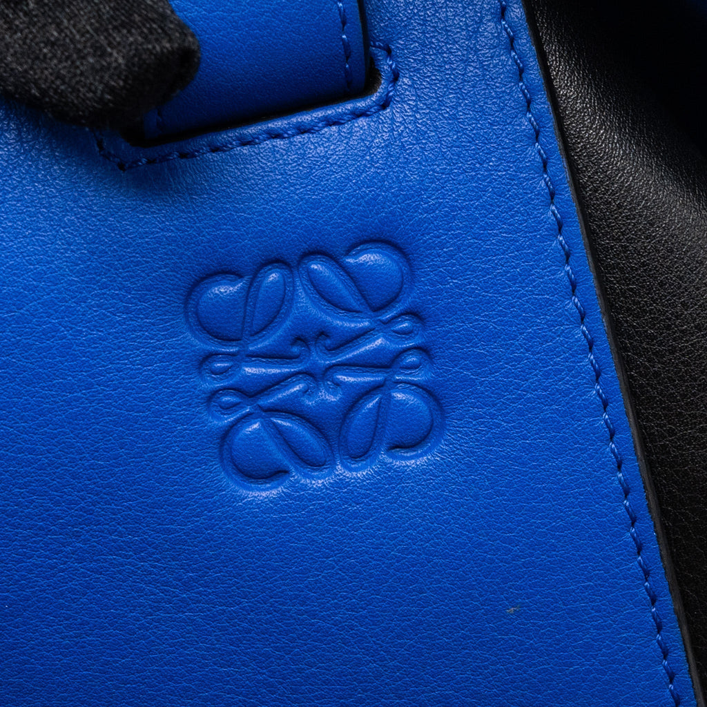 loewe-hammock-bag-calfskin-electric-blue-black-ghw