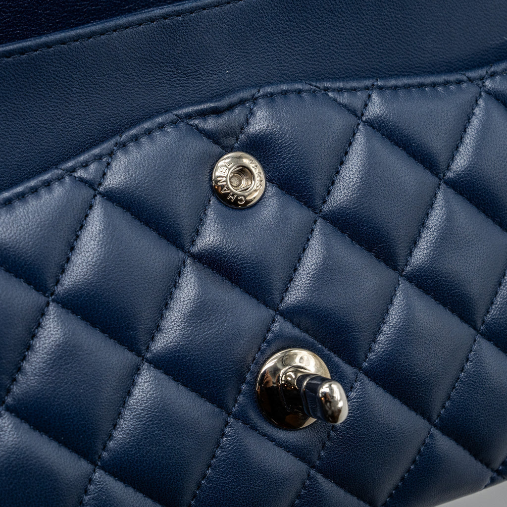 copy-of-chanel-medium-classic-double-flap-bag-lambskin-dark-blue-shw