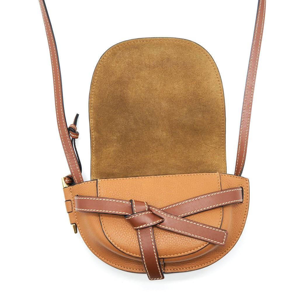 loewe-mini-gate-bag-grain-calfskin-tan-ghw