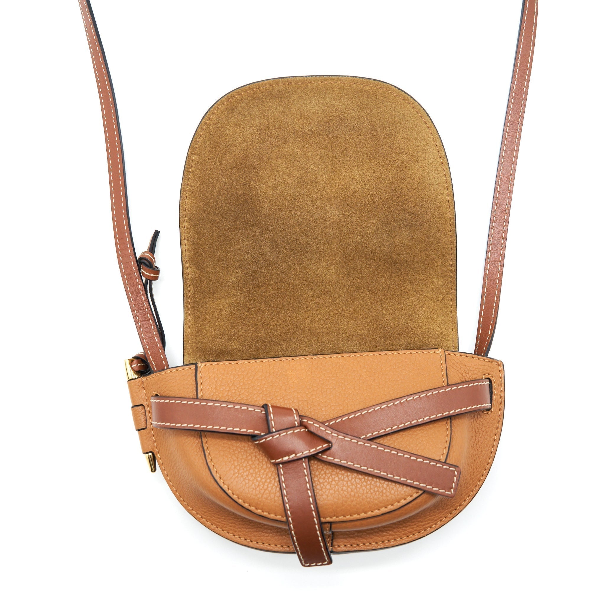 loewe-mini-gate-bag-grain-calfskin-tan-ghw
