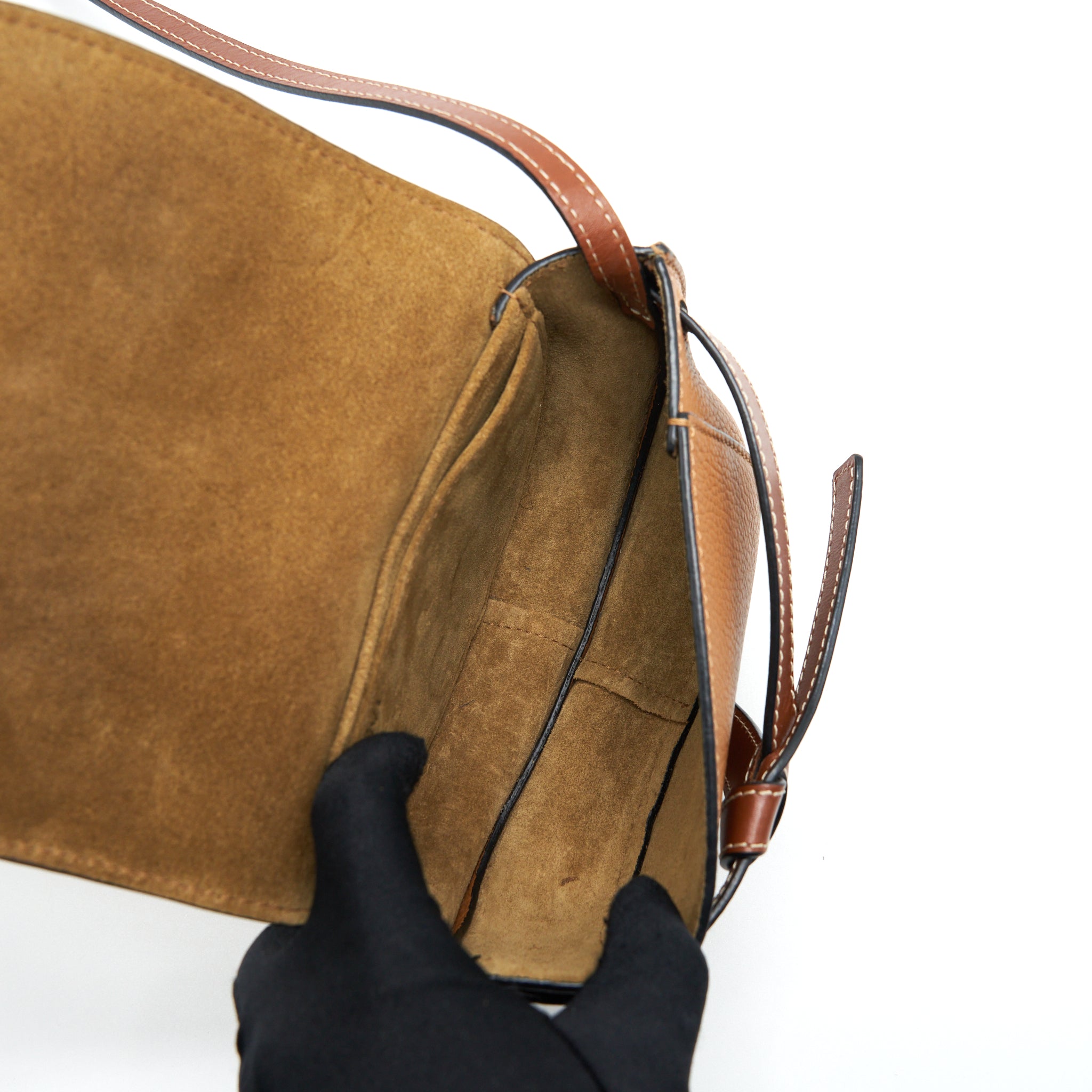 loewe-mini-gate-bag-grain-calfskin-tan-ghw