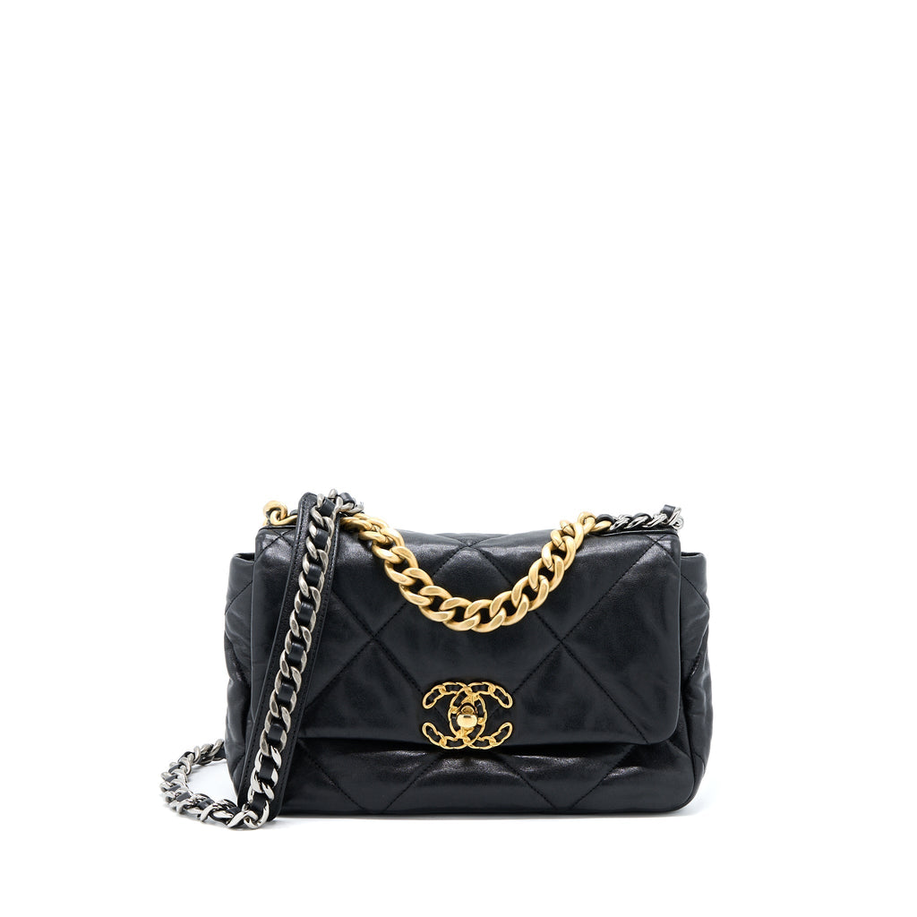 chanel-small-19-bag-goatskin-black-multicolour-hardware