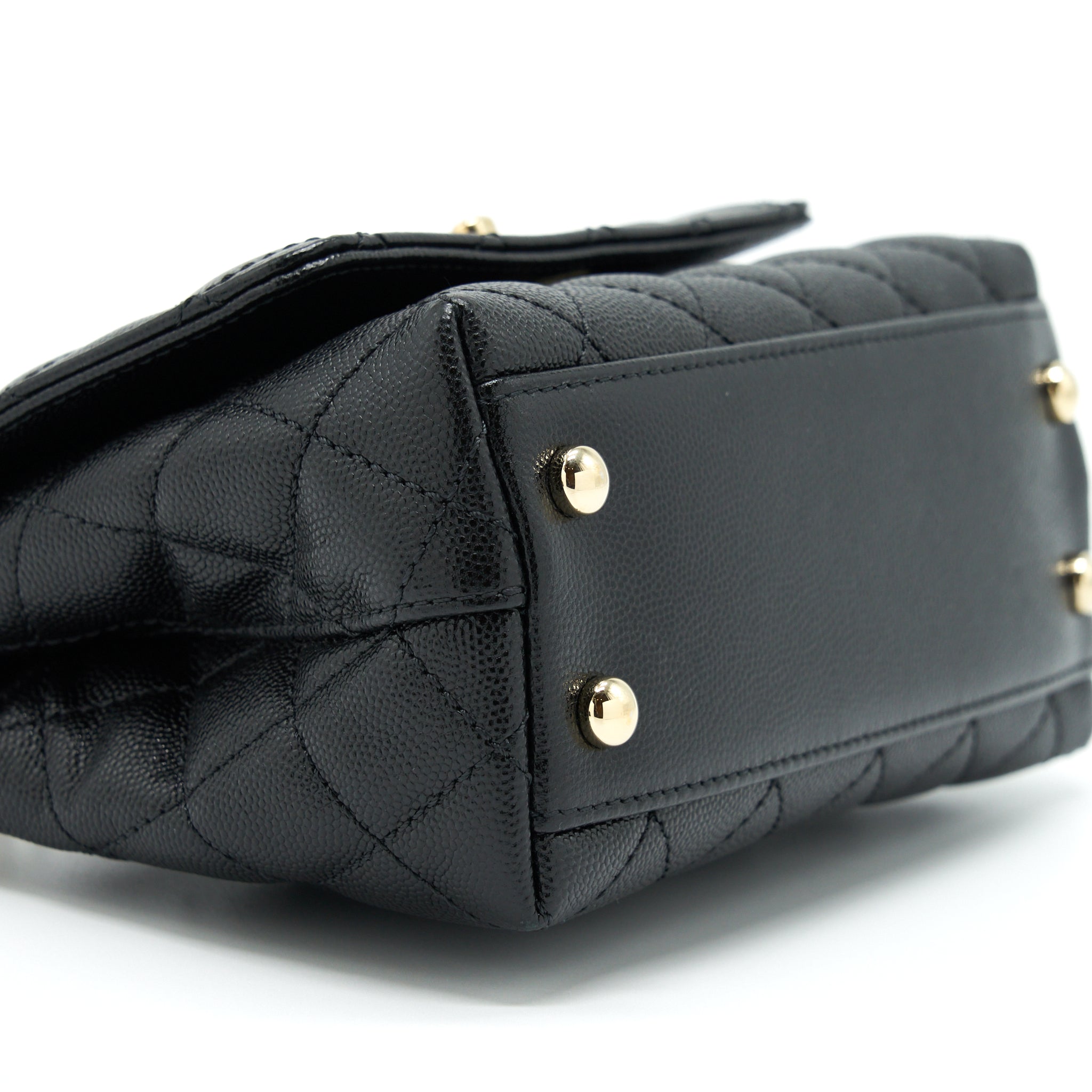 chanel-mini-coco-handle-flap-bag-caviar-black-with-burgundy-handle-lghw
