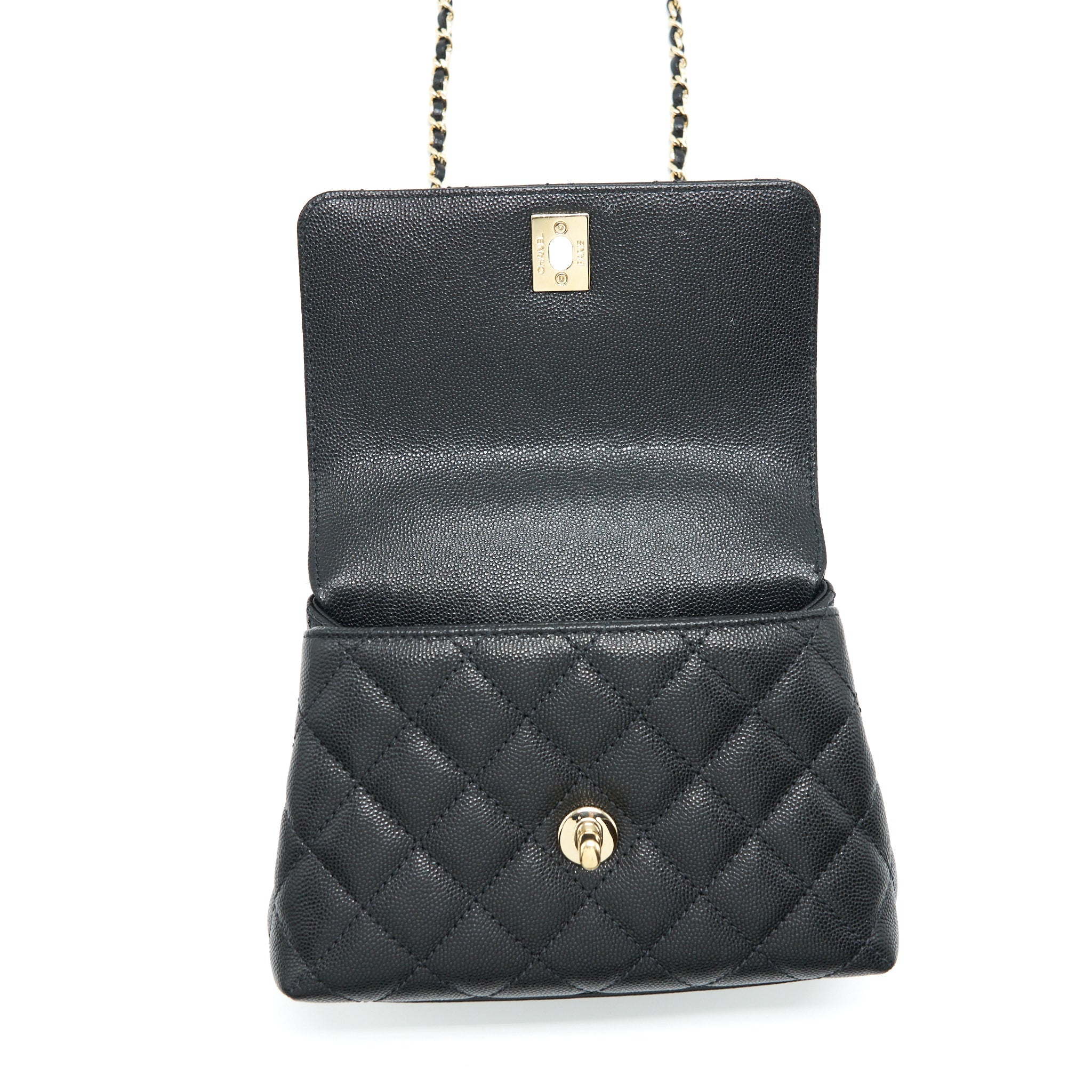 chanel-mini-coco-handle-flap-bag-caviar-black-with-burgundy-handle-lghw