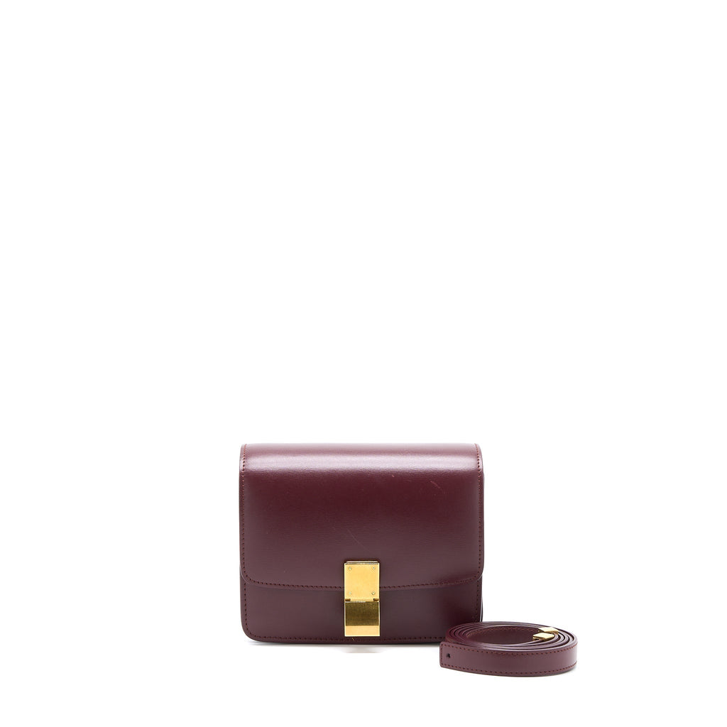 celine-mini-box-calfskin-burgundy-ghw