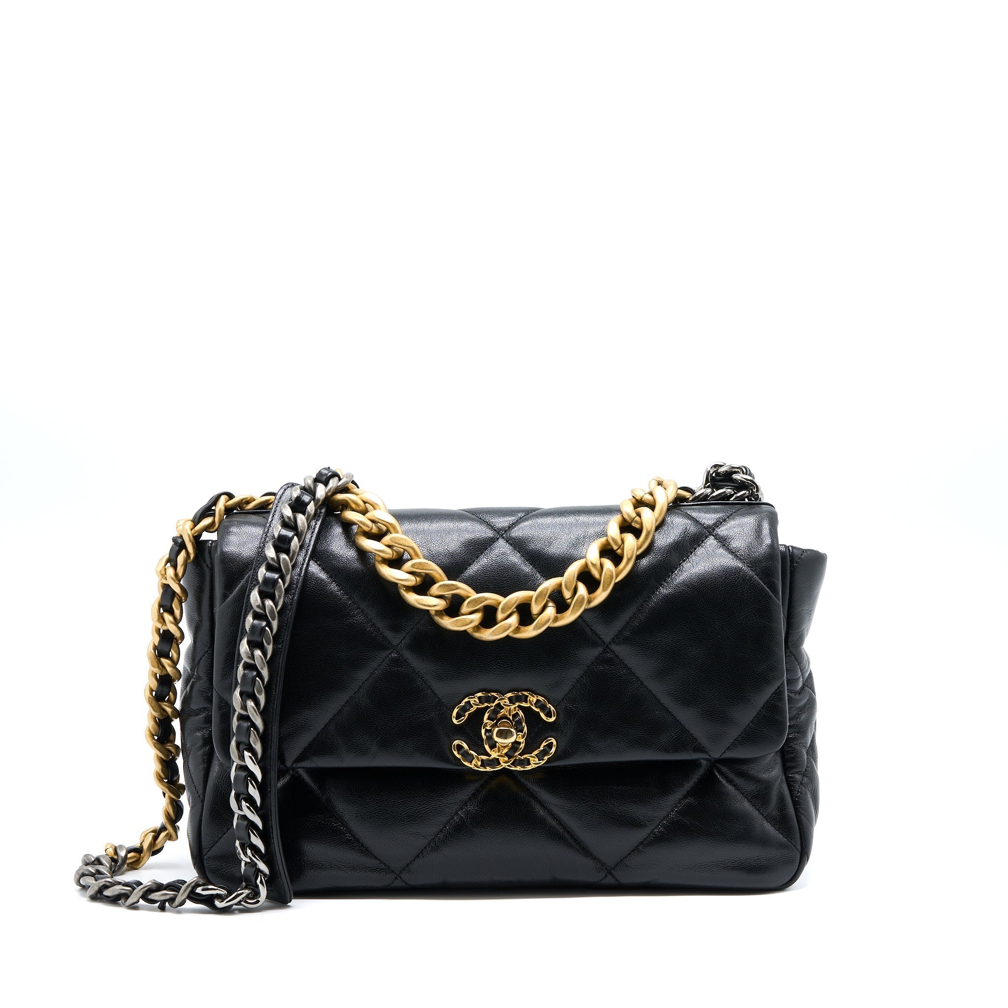 chanel-medium-19-bag-goatskin-black-multicolour-hardware