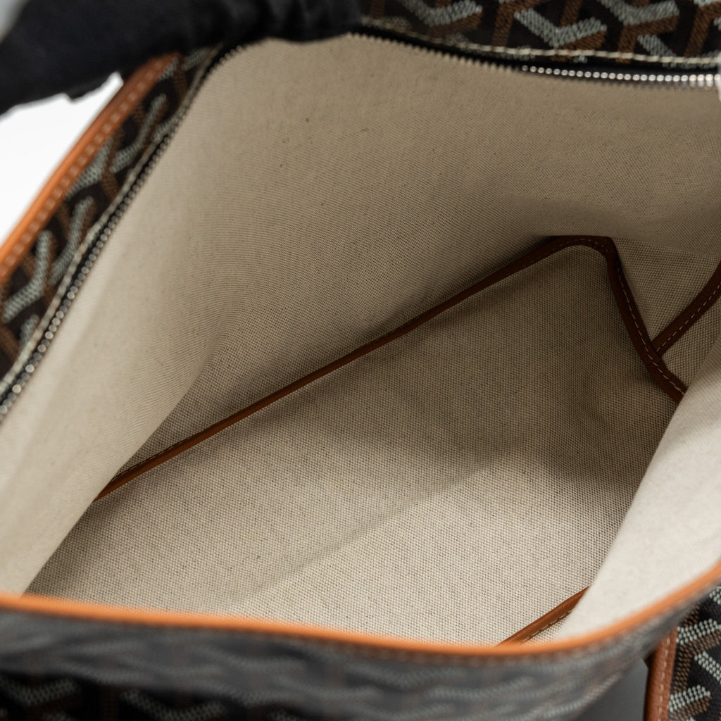 goyard-boheme-hobo-bag-canvas-calfskin-black-brown-shw