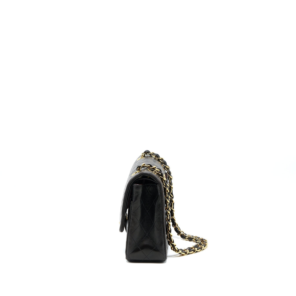 chanel-vintage-classic-double-flap-bag-lambskin-black-ghw