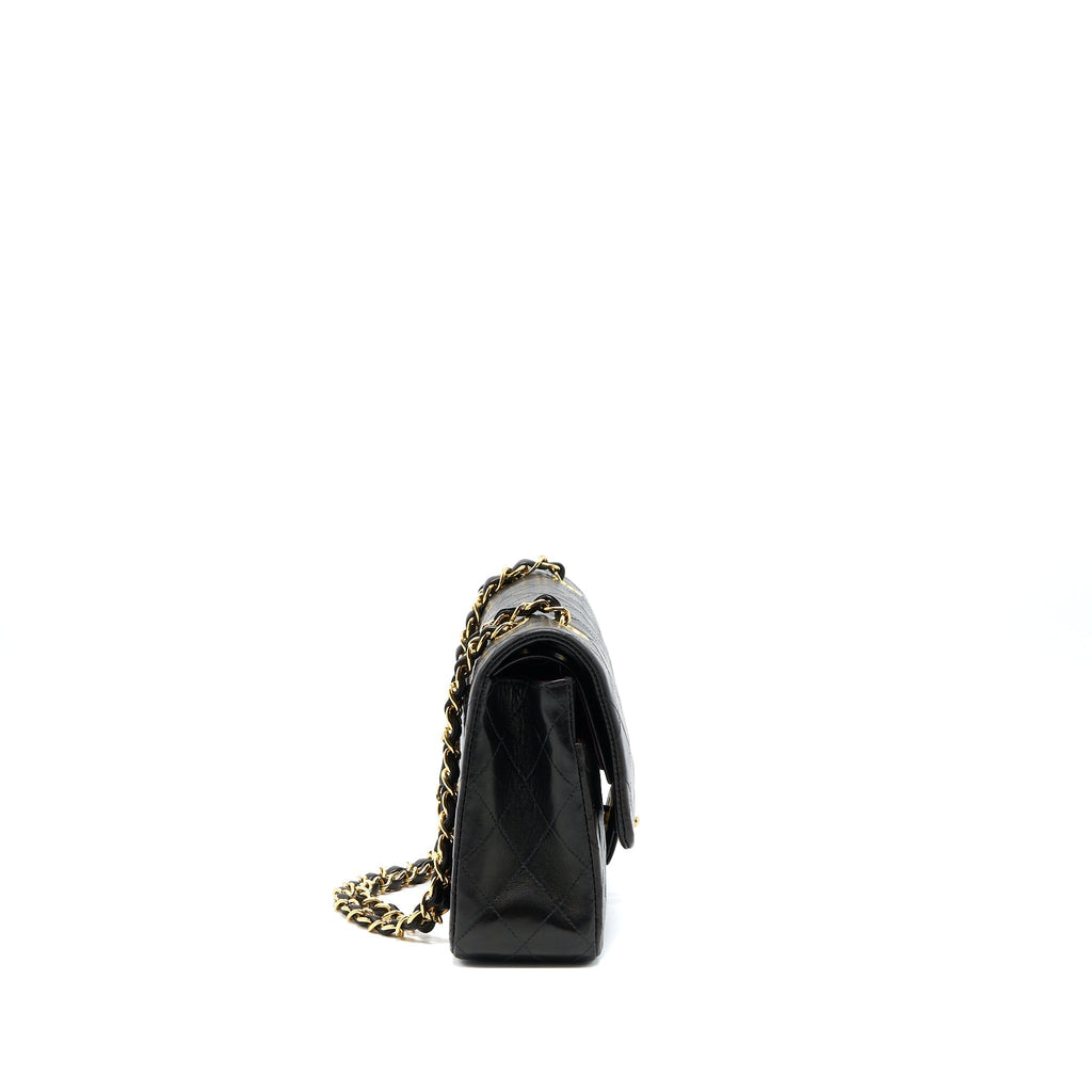 chanel-vintage-classic-double-flap-bag-lambskin-black-ghw