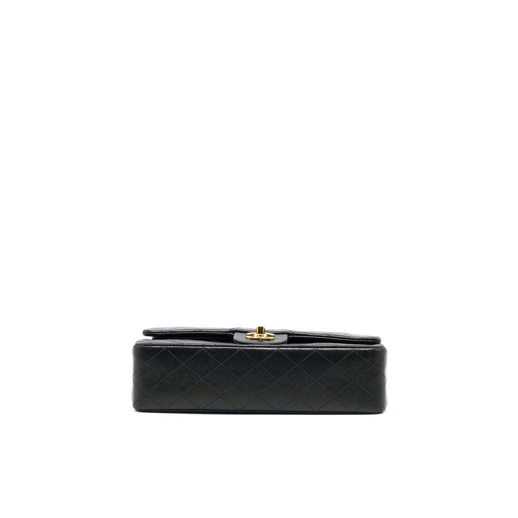 chanel-vintage-classic-double-flap-bag-lambskin-black-ghw